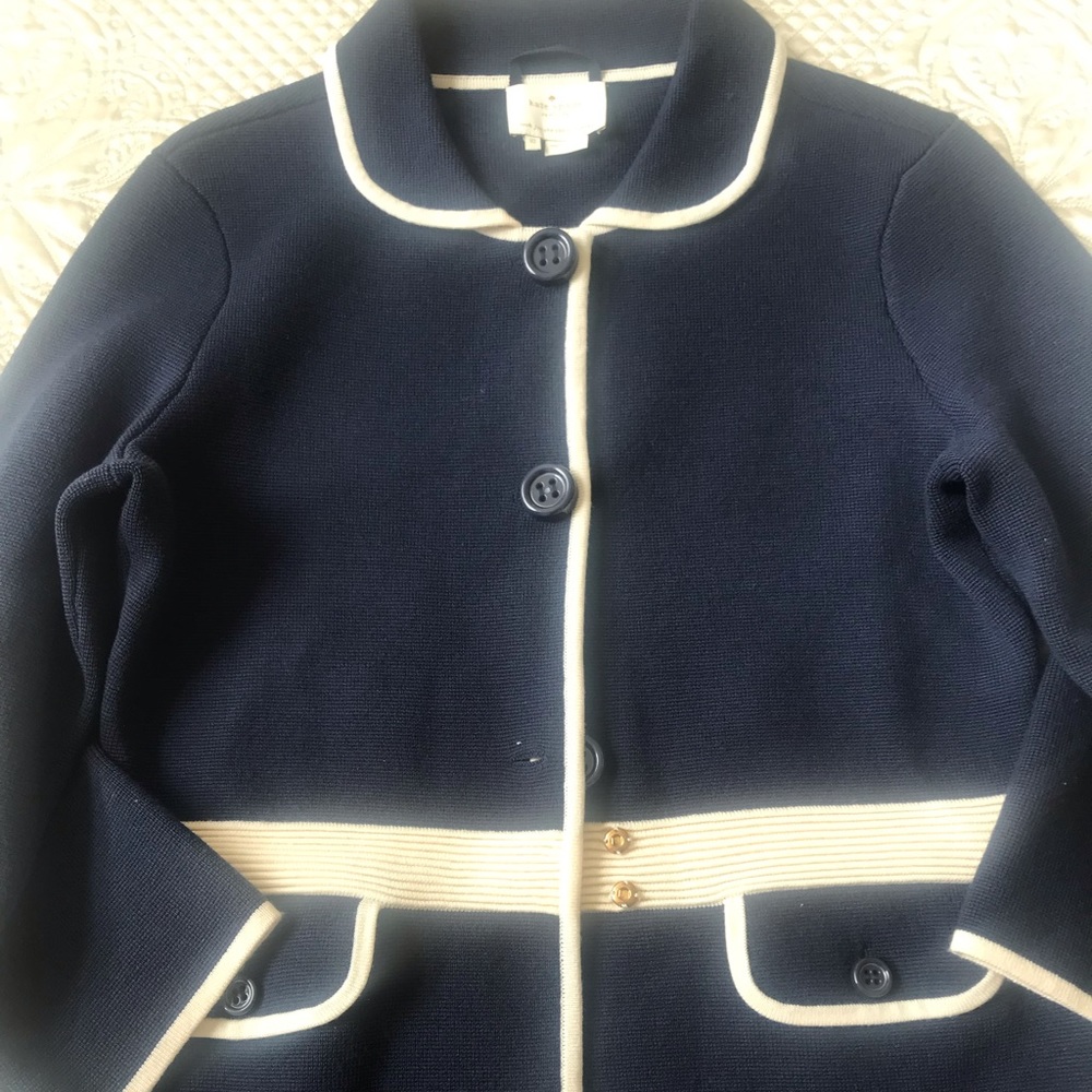 Beautiful Blue Kate Spade cardigan. Gently used!